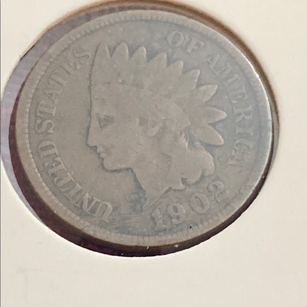 Antique 1902 United States Indian Head Penny